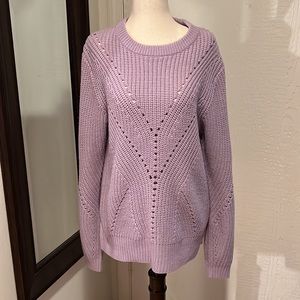 B young cable knit sweater